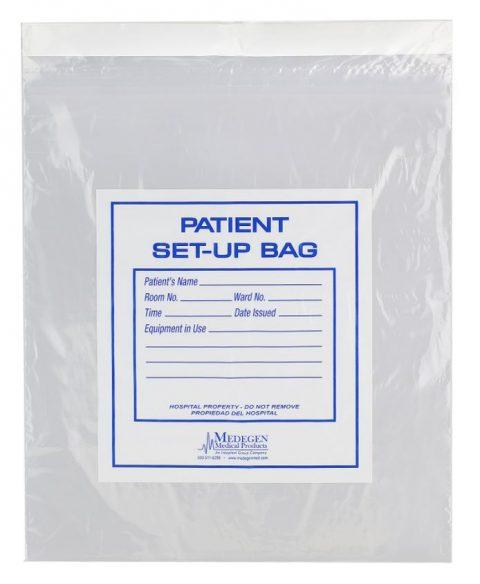 Patient Respiratory Set-up Belongings Bag 12"x 16" - 25ea/rl