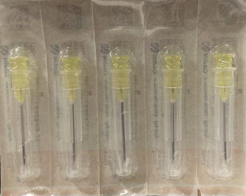 Needles Only, Hypodermic, Sterile, Regular Bevel, 20Gx1" 100ea/bx10bx/cs