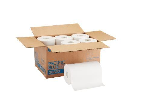 Pacific Blue Ultra Paper Towel Rolls 9" White 400's - 6ea/cs