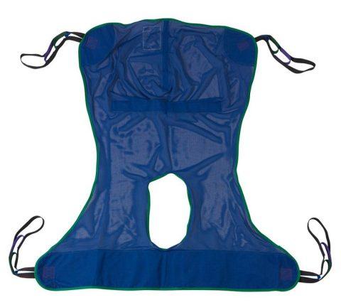 Sling Full-Body Mesh Polyester w/ Commode Opening X-Large 600lbs Capacity