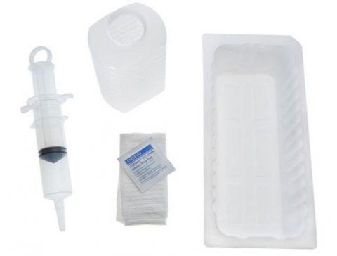 Irrigation Tray with Piston Syringe, Sterile 20ea/cs