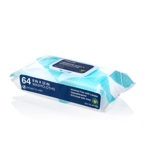 ProCure Wipes Premoistened Washcloth Soft Pack Peel Back Top 8"x 12" - 68ea/pk 12pk/cs