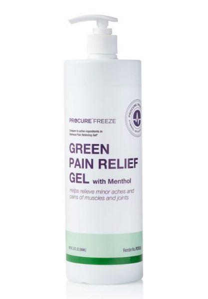 ProCure Pain Relief Gel Green 32oz Pump Bottle (Biofreeze Type)