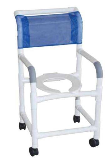 Shower Chair, PVC, Deluxe ,18" Mesh Mauve