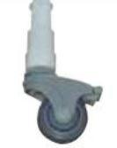 Rubber casters for Shower Chair 3" - 4ea/pk