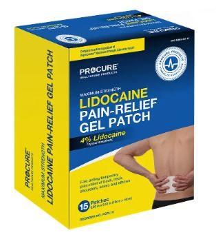 ProCure Pain Relief Patch Max Strength Lidocaine 4% 3.93in x 5.51in 1/pk 15pk/bx