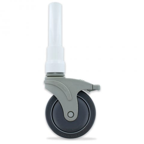Casters 5" HD Threaded Stem 4-Locking for PVC Products