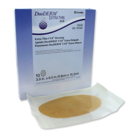 Duoderm CGF Thin Dressing Oval 4"x6" 10ea/bx