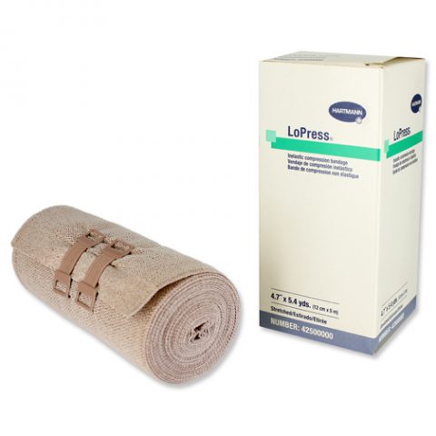 LoPress Short Stretch Padding Bandage 4.7"x5.4yds 12rolls/cs