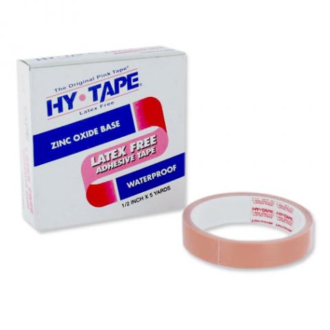 HY-Tape Waterproof Zinc Oxide Tape 1/2"x 5yds Roll Pink