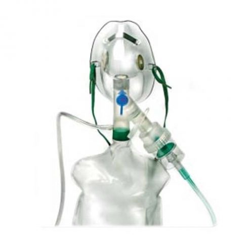 Mask Elongated Adult Hi-Concentration w/ 7' tubing - 50ea/cs